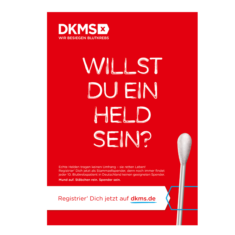 Aufruf zur Registrierung in der DKMS